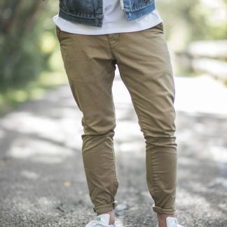 A9Uwof Men's Straight Fit Chino Pants — Cotton Twill